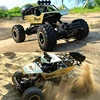 1:16 4WD RC Car With Led Lights Remote Control Cars Buggy Off Road 4x4 Radio Control Alloy Trucks Boys Toys for Children 5