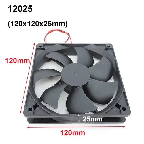 4010 12025 8010 30mm dc 5V 12V 24V Cooling Fan Brushless Motor Case Quiet 40MM 50MM 60MM 70MM 80MM 90MM 120MM for 3D print 2PIN - Image 19