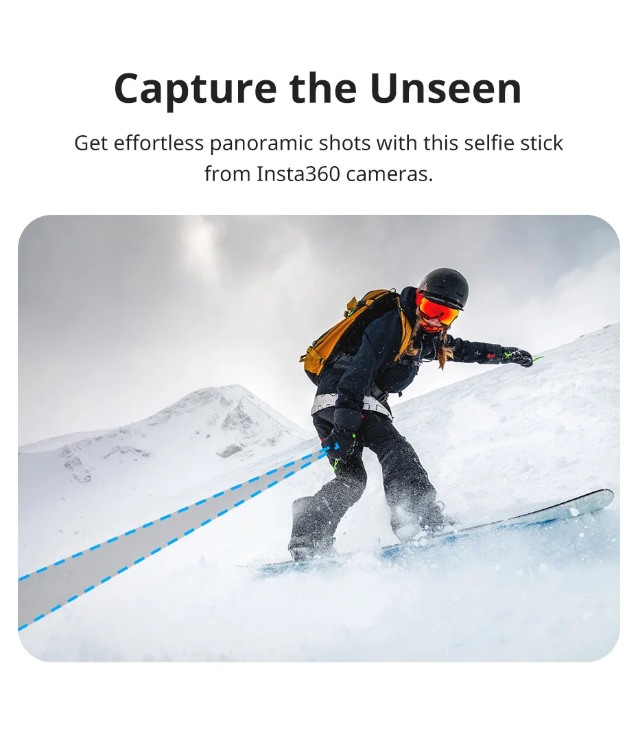 1.5m Portable Selfie Stick Tripod for Insta360/GoPro 28-150cm 800g Load for Live