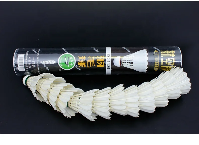 10 tubes Aeroplane EG1130 Black Label Class A Goose Feather Badminton Shuttlecock