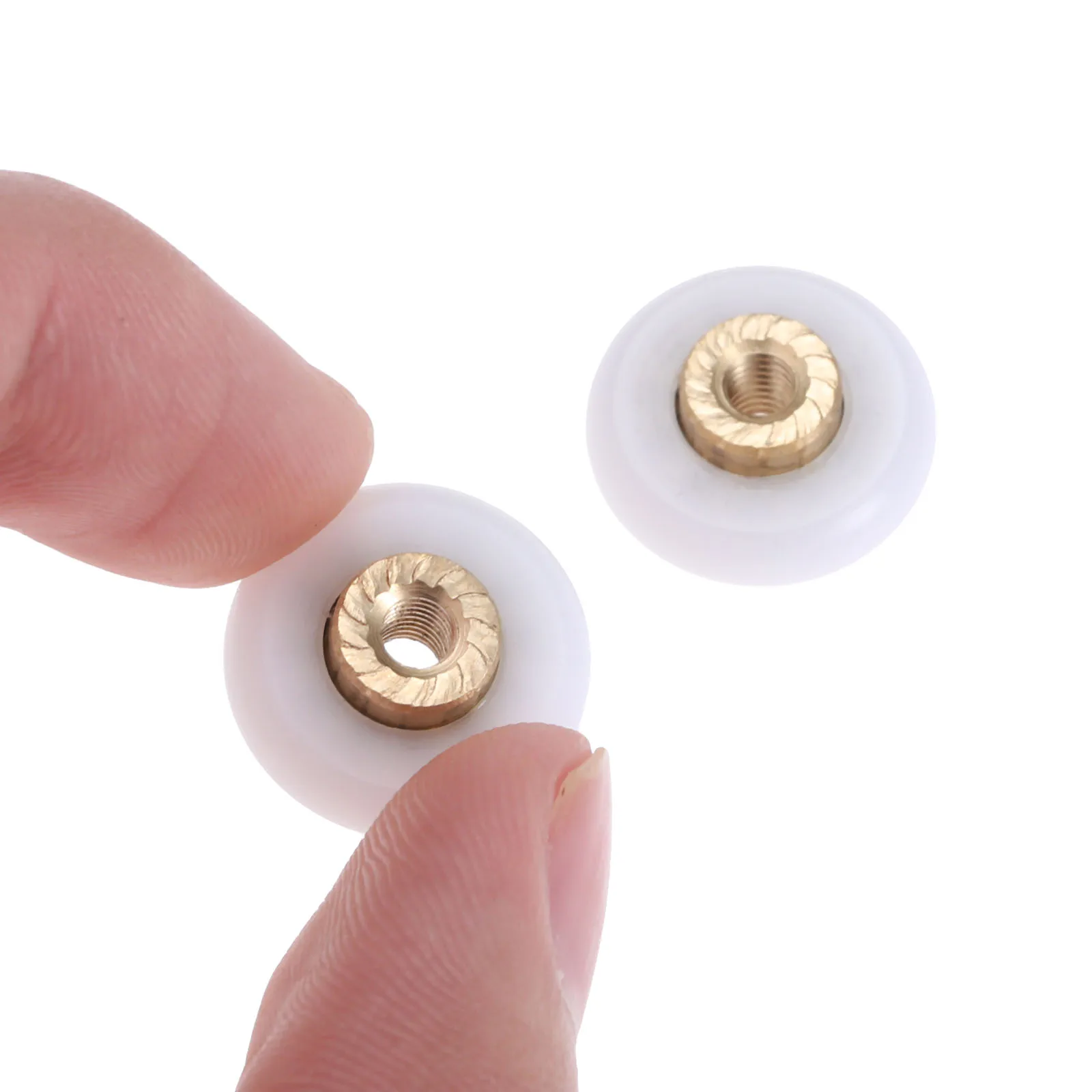 4Pcs 18mm Dia Sliding Shower Door Replacement Wheel Roller Casters Furniture Castors Runners Wheels for Shower Enclosures Runner shower door rollers sliding door roller shower room rollers