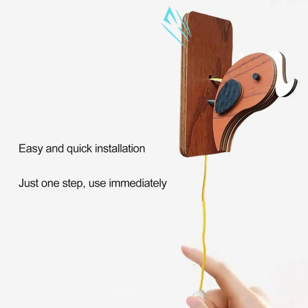 수제 딱따구리 초인종 세트, 손쉬운 설치, 나무 벨 울림