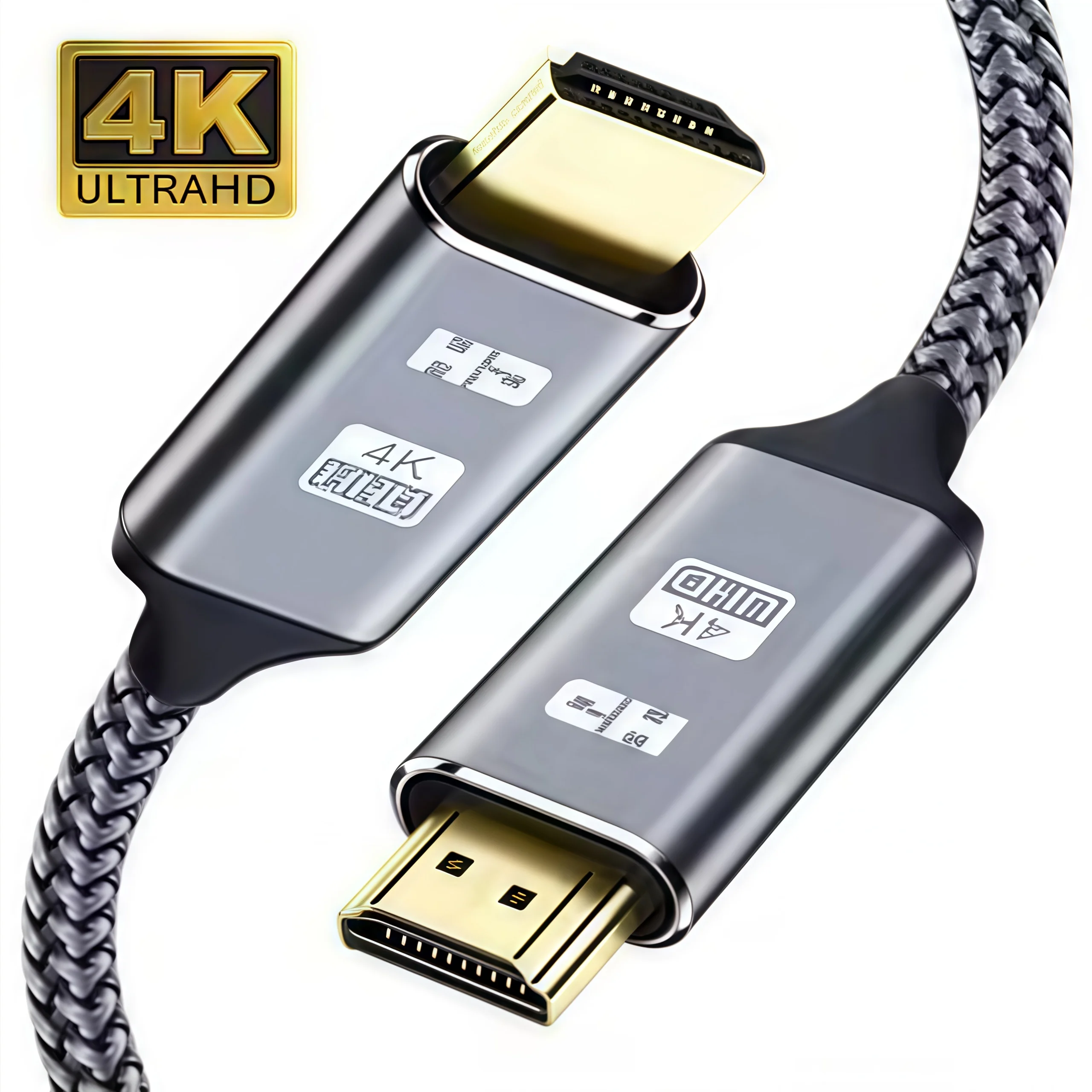 HDMI 2.0 Cable 4K HDR High Speed with Ethernet 3D/ARC/PS5/PS4/Xbox/Fire TV/Blu-ray Player Compatible
