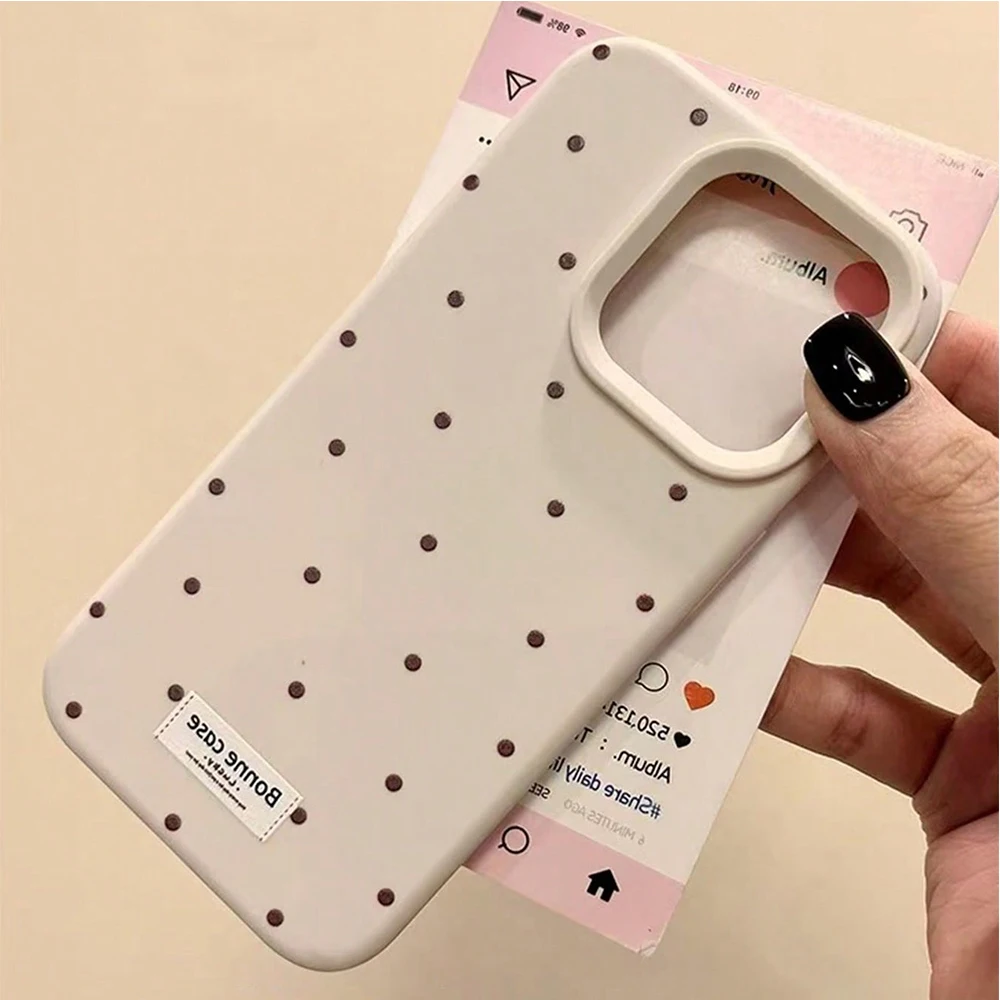 Vibrant Polka Dot Shockproof Silicone Phone Case