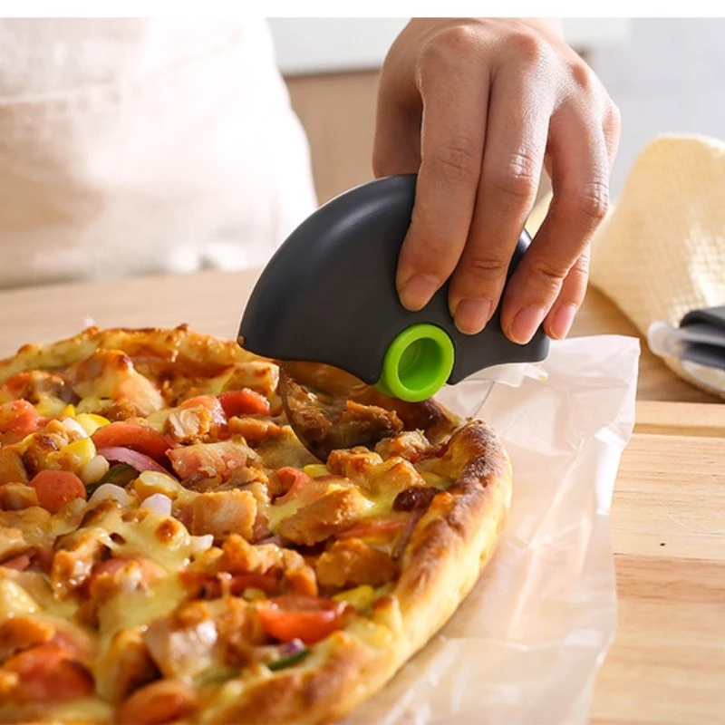 Pizza cutter showing handle detail