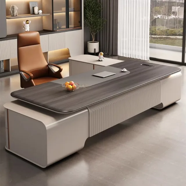 تخصيص أثاث المكاتب الخشبية رئيس الجداول الأثاث الخشبي الرئيس التنفيذي مدير مكتب الكمبيوتر مدير التنفيذي 2