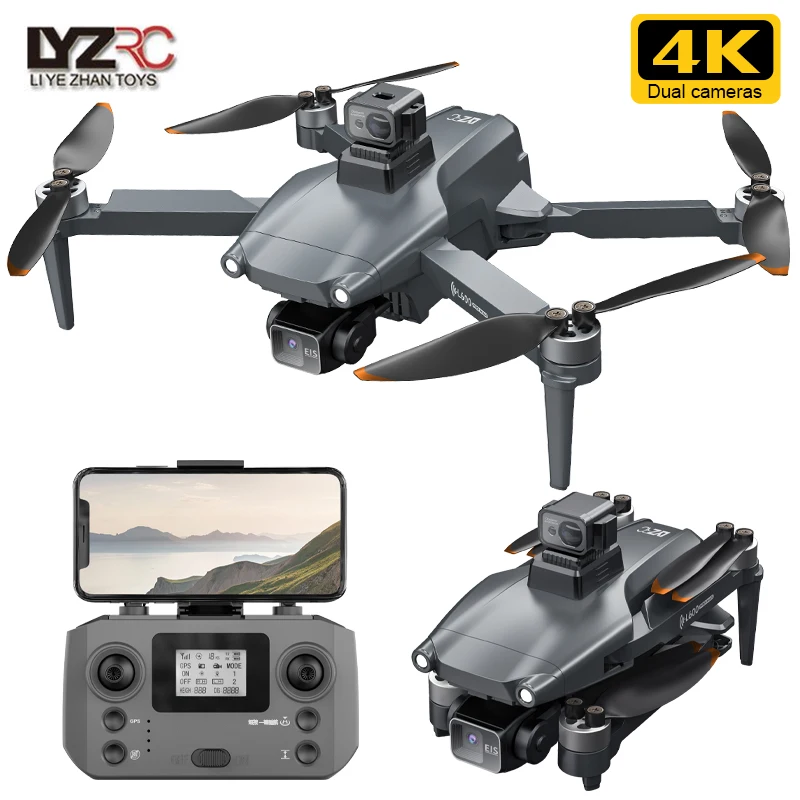 Drone L600promax Argent pour Enfant - Caméra HD, Plie, Jouet Cadeau