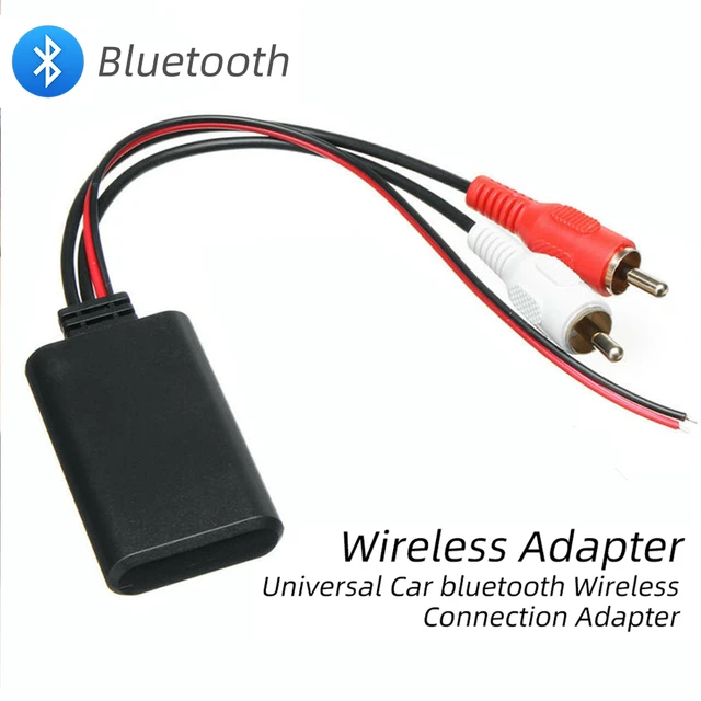 Kaufe Bluetooth-kompatibel Modul Aux Adapter Musik Audio Stereo Empfänger  für Fahrzeuge mit 2RCA Interface Auto Elektronik Zubehör