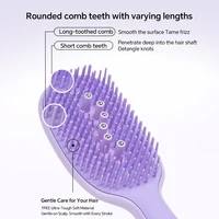 Peigne applicateur d'huile capillaire électrique, brosse de massage du cuir chevelu, vibration sonique, lumière LED, distributeur de liquide, brosse démêlante pour les soins capillaires 6