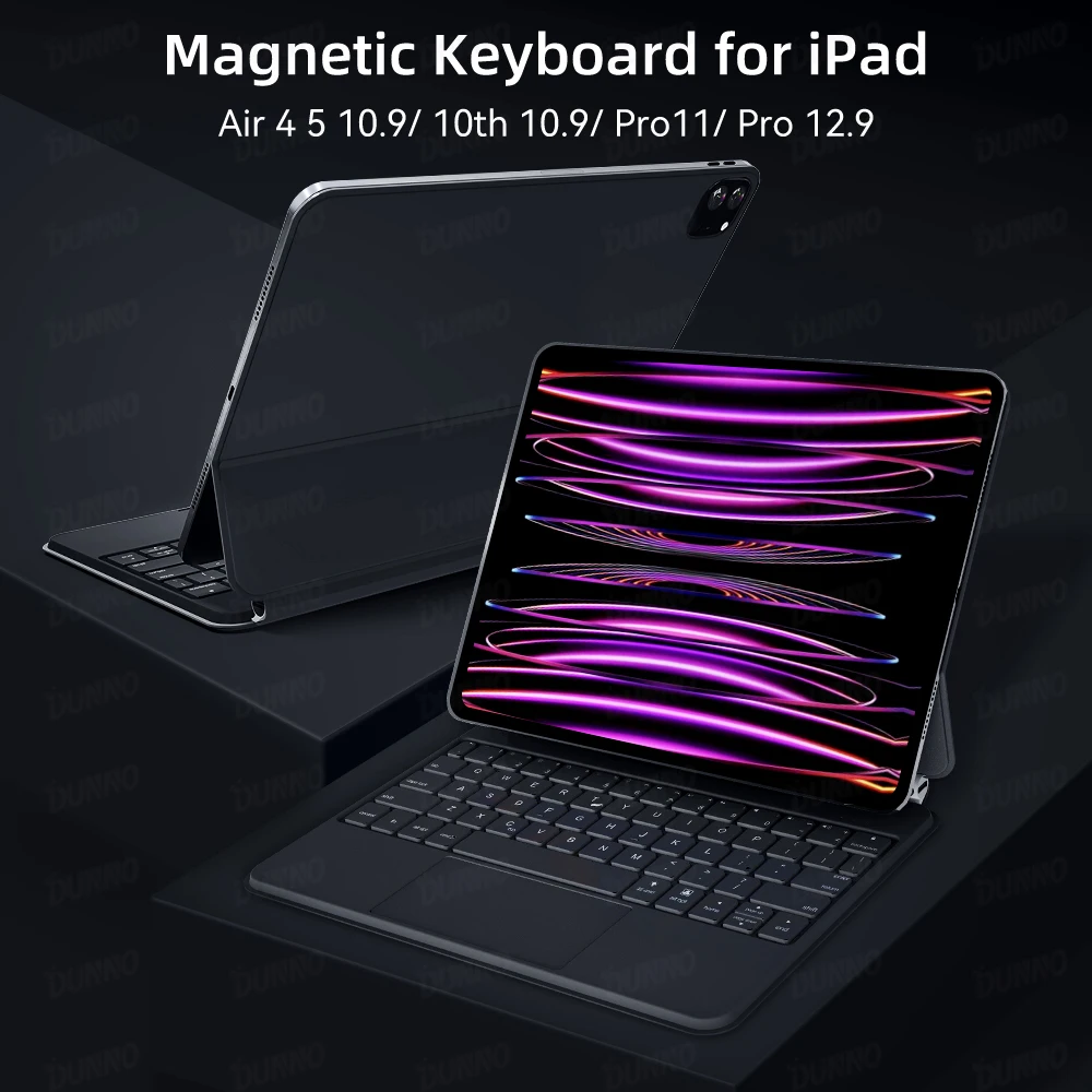 Magic Keyboard Case Capa para Ipad Pro 11 12 12.9 Air Air Ipad 10th Generation Pro 12 6th 5th 4th 3rd Gen Mini 6 - Imagem 6