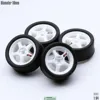 SpeedCG 1/64 ABS Wheels Modified Parts with Rubber Tire Type F Modified 11mm For Model Car Racing Vehicle Toy Hotwheels Tomica 1