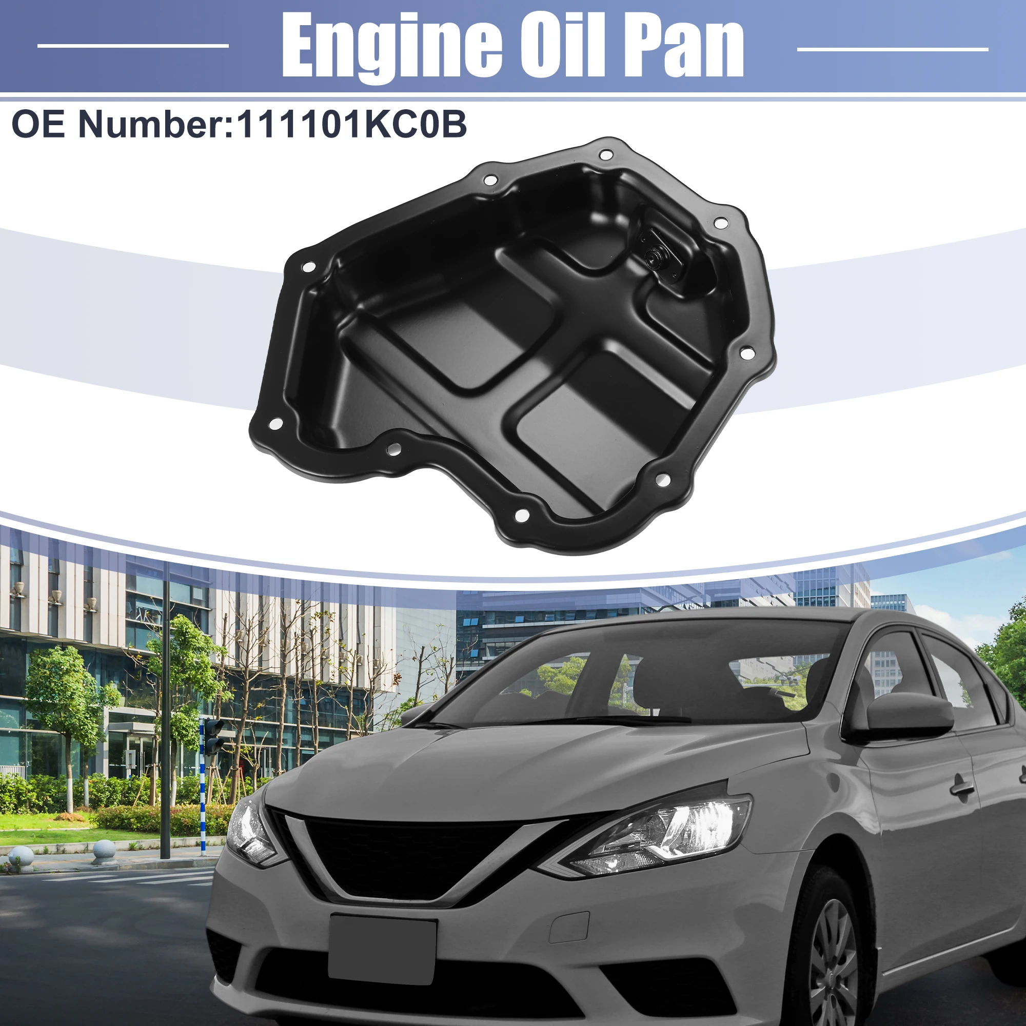 X Autohaux 1pcs Engine Oil Pan No.111101KC0B for Nissan Juke 2011- for Nissan Sentra