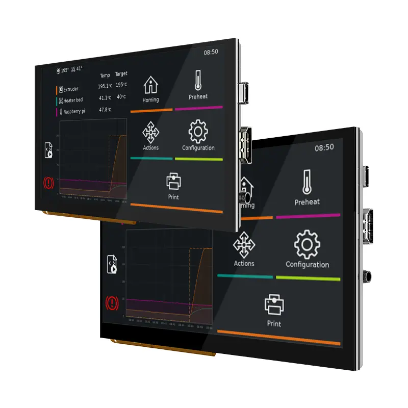BIGTREETECH HDMI7 HDMI5 Touch Screen 7‘’ 1024x600 HDMI IPS Display Capacitive for Raspberry Pi4 Mini PC Monitor 3D Printer Parts image 5