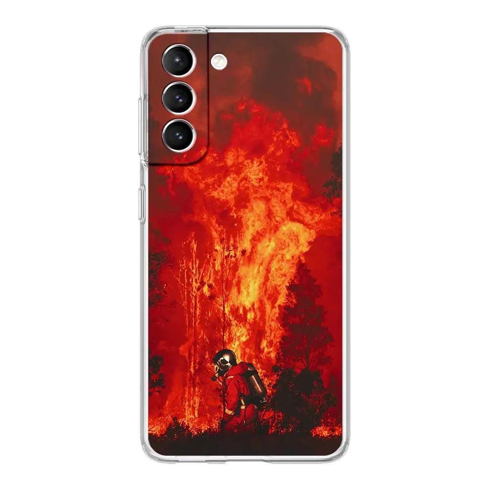 Firefighter Heroes Fireman Clear Phone Case