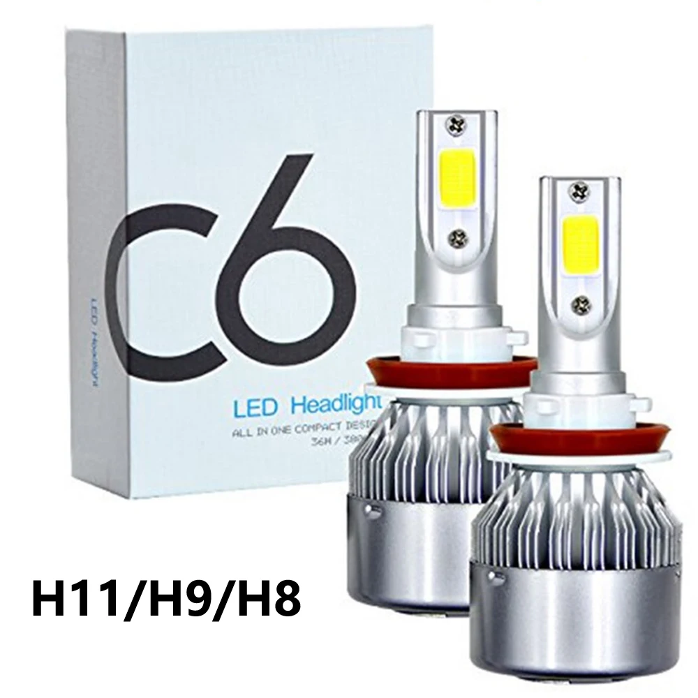 

H7 LED Car Headlight Bulbs H1, H3 H4 H8 H9 H11 9005/HB3 9006/HB4 9007 9004 9008/H13 880 88 9012 Headlamps Fog Lamps 4300K 72W