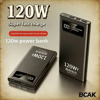 BCAK Nuovo Power Bank da 120W con Ricarica Super Veloce | Power Bank Portatile da 20000mAh ad Alta Capacità