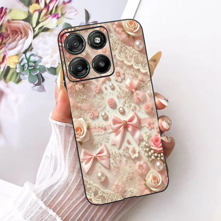 Floral Soft Silicone Bumper Case for Motorola Moto G Series