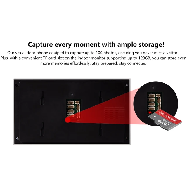 Tuya 7-Inch Visual Intercom Color High-Definition Intelligent Display Screen Villa Community Doorbell Security Anti-Theft Access 5