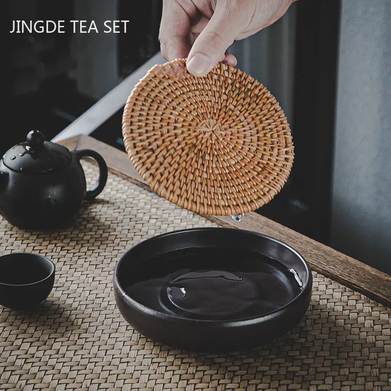 瓶床　松下喜山　錫　共箱 Tea pot mat made of tin 瓶床 松下喜山 錫 共箱 Tea pot mat made of tin