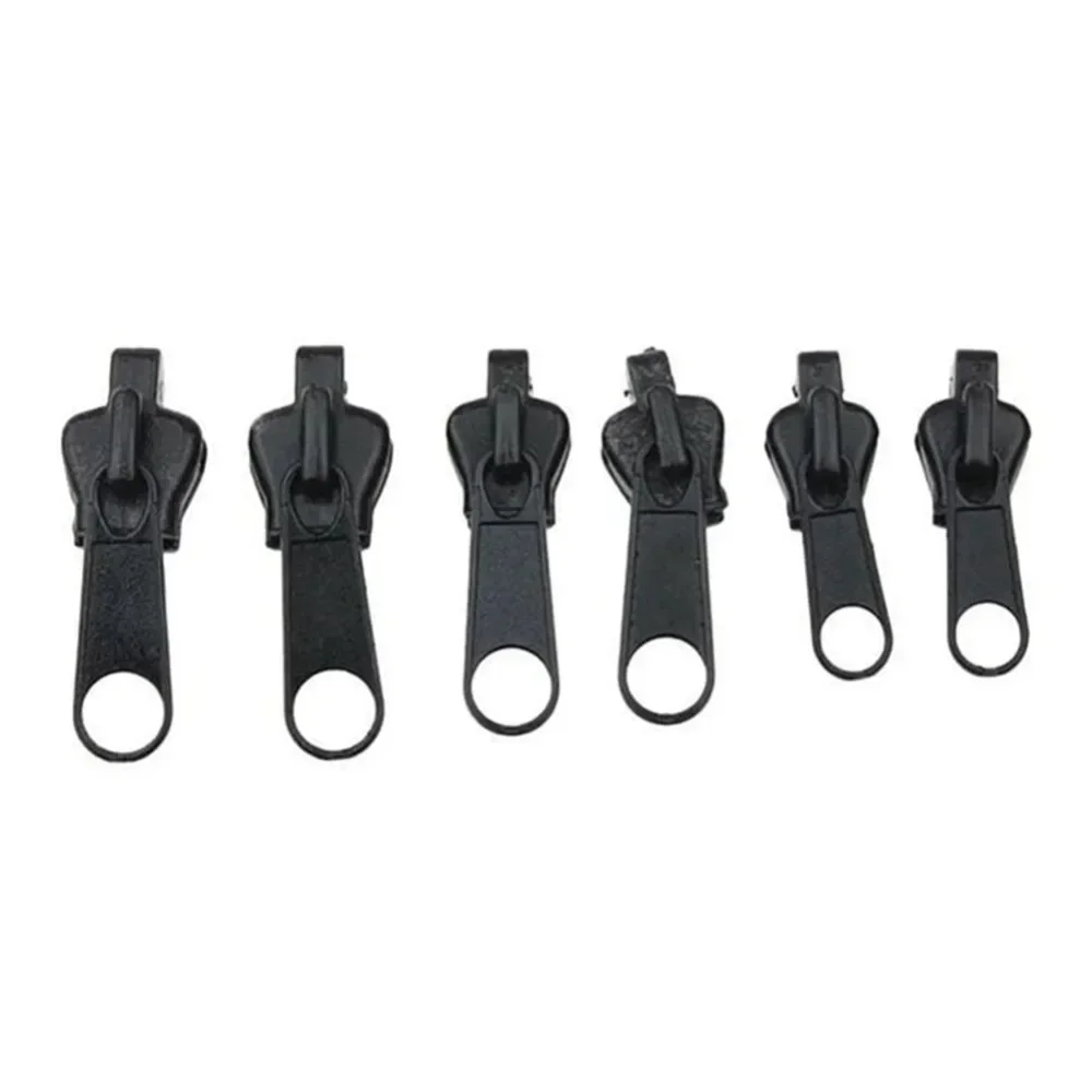 6pcs Instant Zipper Universal Instant Fix Zipper Repair Kit Replacement Zip Slider Teeth Rescue New Design Sew Pull