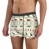 Christmas Green Man's Boxer Briefs Dinosaurs Breathable Funny Underwear High Quality Print Shorts Gift Idea 3