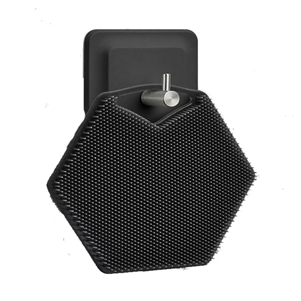 

2023 Hot Bath Brush Polygonal Silicone Bath Brush Portable Wall Mountable Silicone Shampoo Brush Bath Brush shower body brush