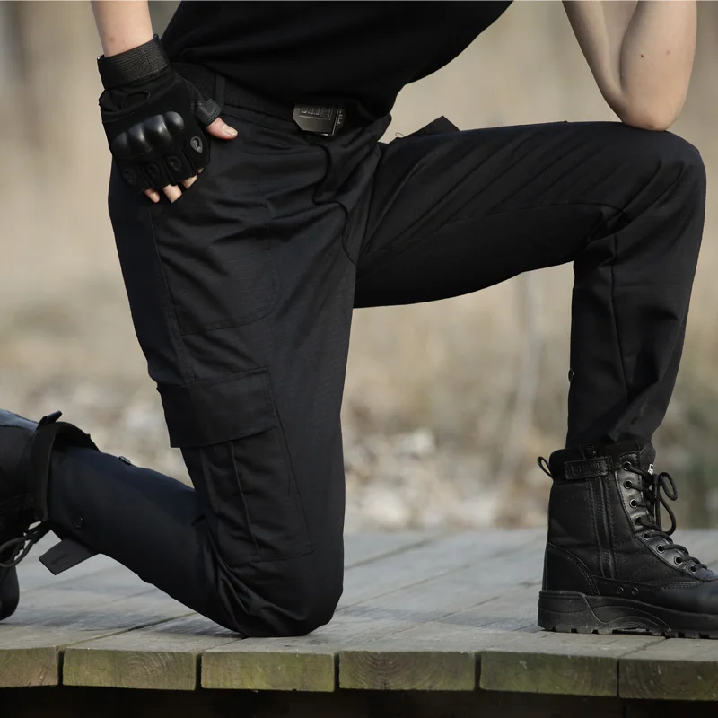 Tactical Black Pants Men Army Military Cargo Pants Trousers Men's Anti-scratch Wear-resistant Working Pants Tactico Clothing Man 1