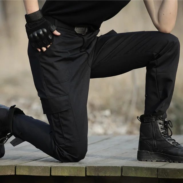 Tactical Black Pants Men Army Military Cargo Pants Trousers Men's Anti-scratch Wear-resistant Working Pants Tactico Clothing Man 1