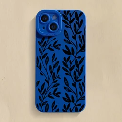 Custodia per telefono in silicone morbido con motivo di girasole - Nera