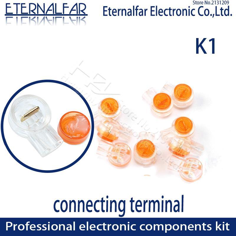 Rj45  Connection Terminals K1 Connector Crimp Connector Waterproof Wiring Ethernet Cable Telephone Cord Terminals