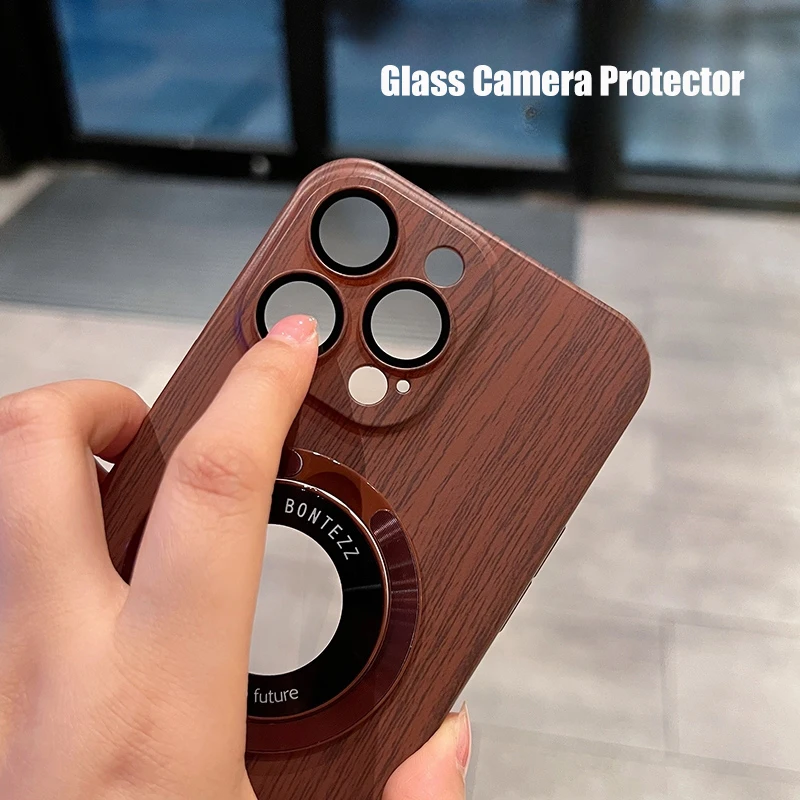 LUXURY WOOD FOR MAGSAFE STAND CASE FOR IPHONE