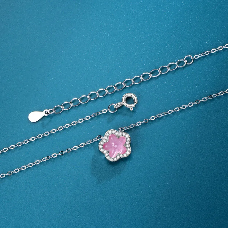 

Женское колье из серебра 925 пробы, с подвеской в виде вишни