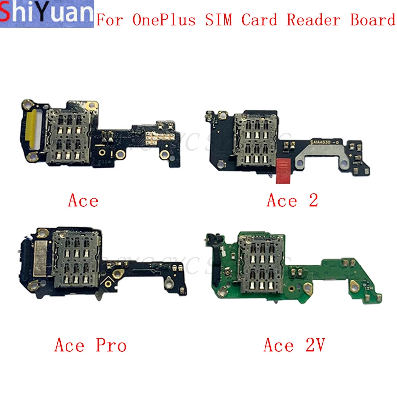 Sim Card Reader Board Flex Cable Slot Part Per Oneplus Ace 2 2V Ace Pro Sim Card Reader Pezzi Di Ricambio Di Riparazione Di Ricambio