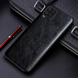 Elegant Premium PU Leather Phone Case - Business Solid Color Design for M53 (Black)