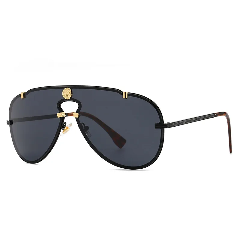 

Luxury Brand Designer Oversized Pilot Sunglasses Men Women Fashion Vintage Metal Star Sun Glasses For Male Eyewear UV400 Shades
