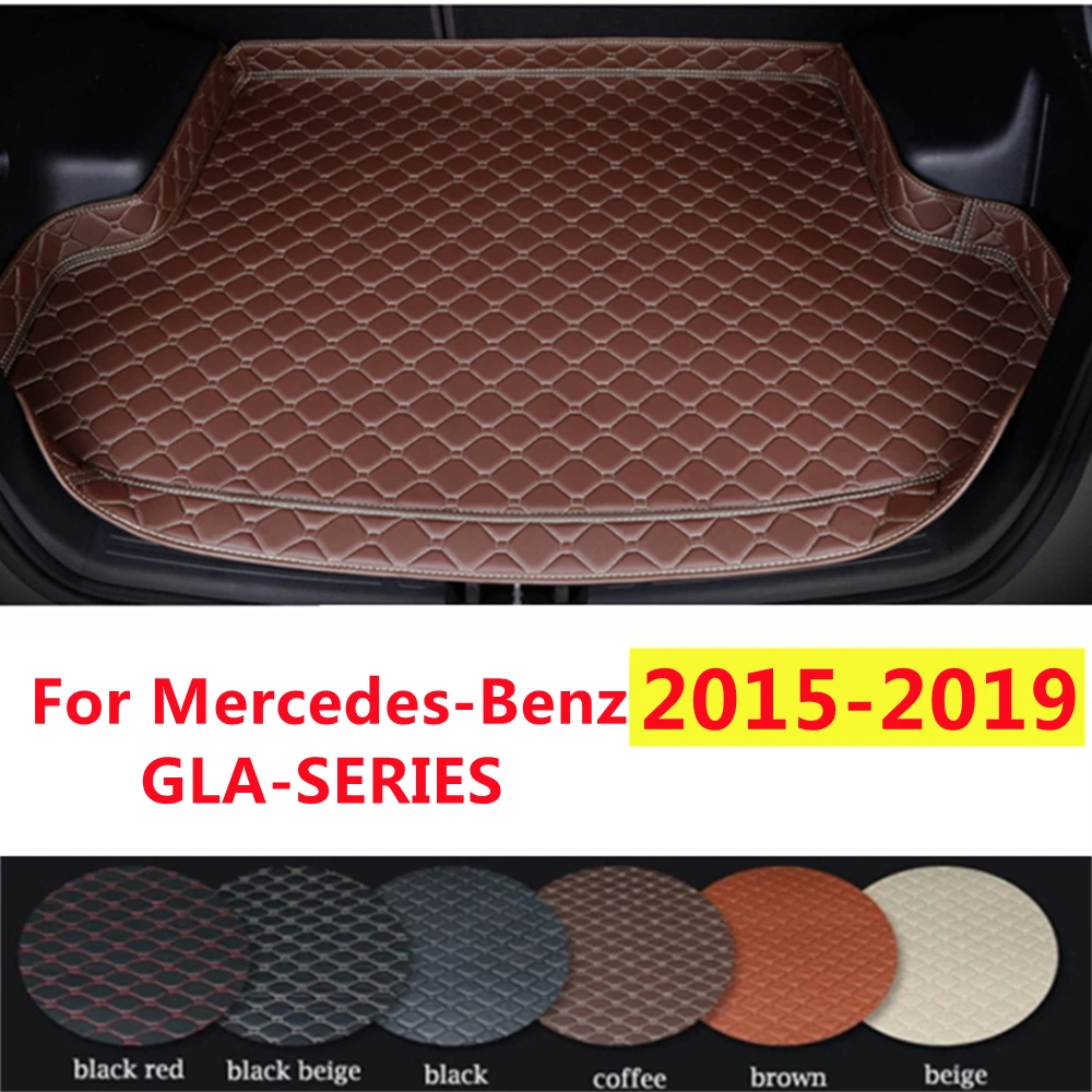 

Автомобильный коврик для багажника SJ, высокая сторона, подходит для Mercedes-Benz GLA 2019, 2018, 2017-2015, автомобильные аксессуары, Задняя подкладка для груза, коврик