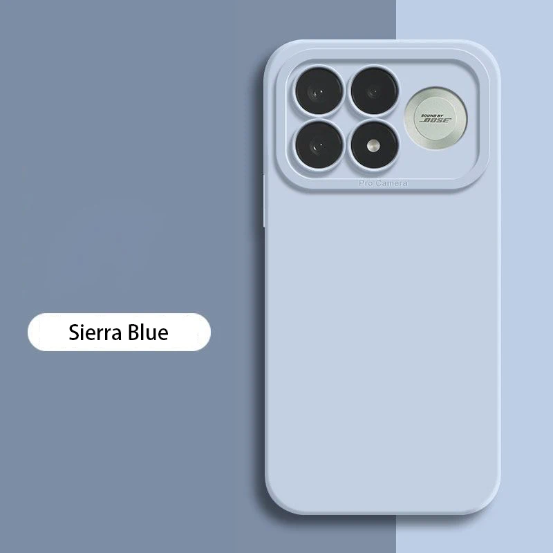 Luxury Liquid Silicone Camera Protection Phone Case with Angel Eyes Design