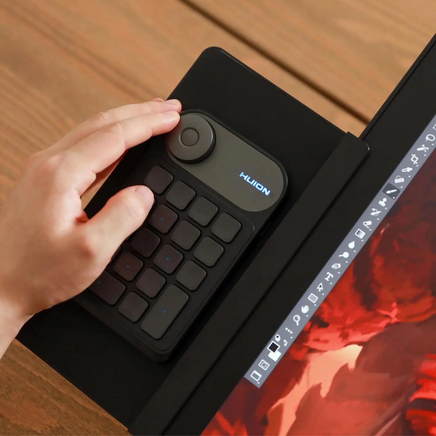 Huion-suporte de Teclado para Kamvas Pro 24 8.9x2.5 Polegada Fácil Instalação 4k Pro 27 - Imagem 5
