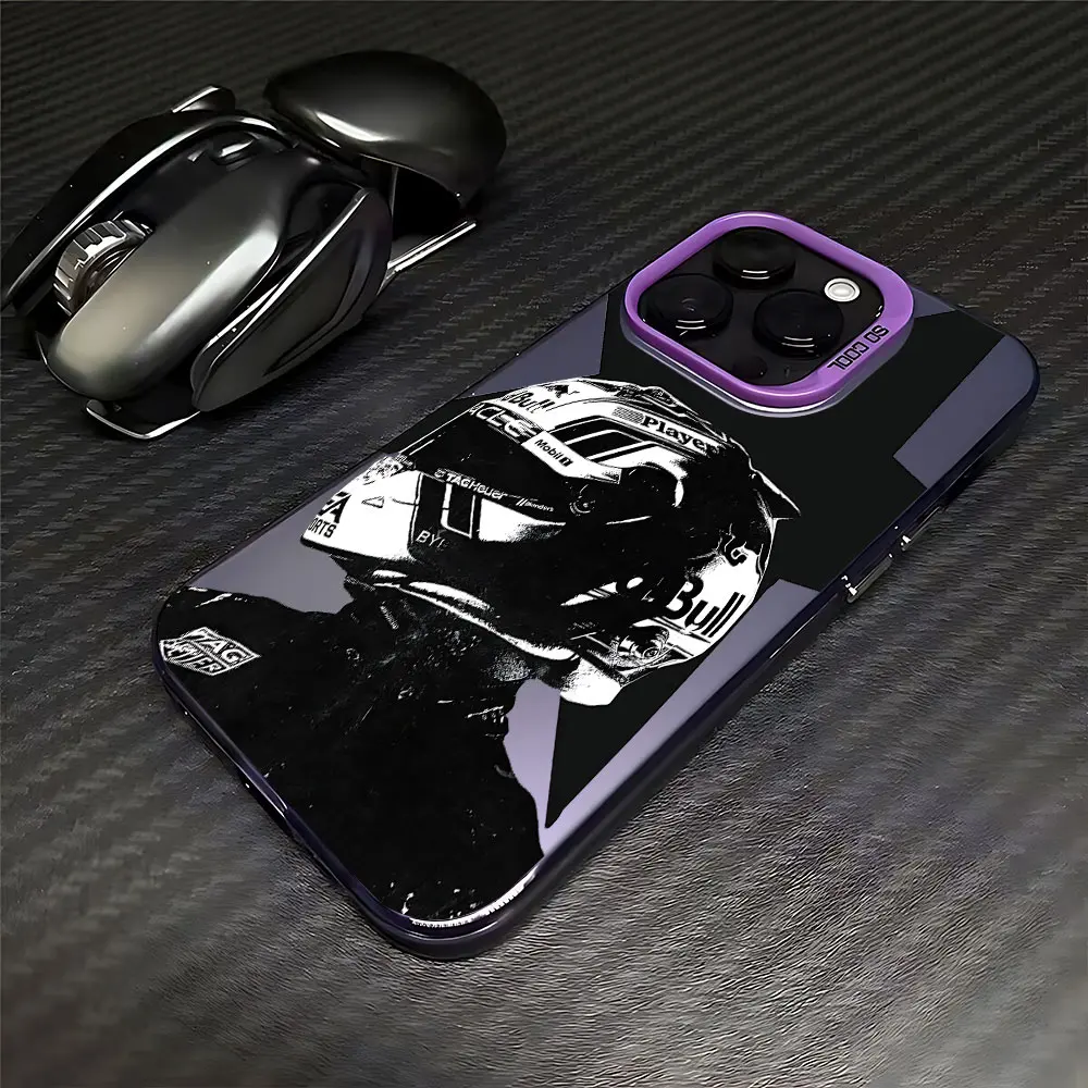 Rennfahrer Verstappen Mattierte Hülle für iPhone 17 Air 16 E 15 14 Plus 13 12 Mini 11 Pro Max Waschbare Acryl-Silikon-Schutzhülle – Detail 8