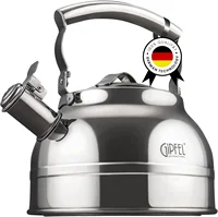 Tea Kettle Stovetop - Food Grade Stainless Steel Teapot for Stove Top with Ergonomic Handle for Gas, Induction 1