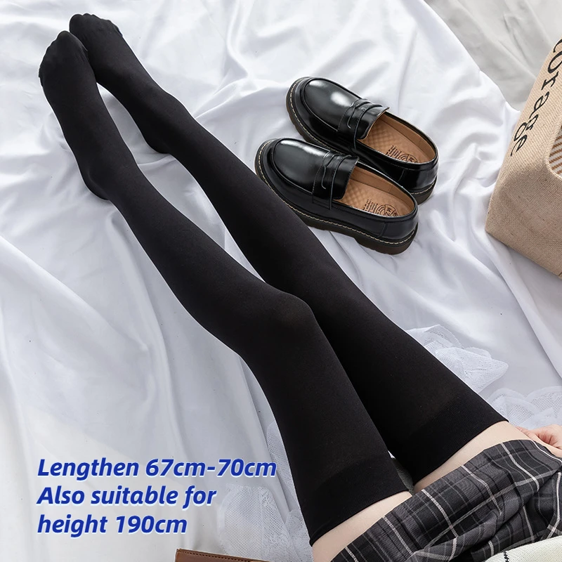 70cm-lange-rohr-knie-socken-samt-hohe-elastizit-t-uniform-wei-str-mpfe
