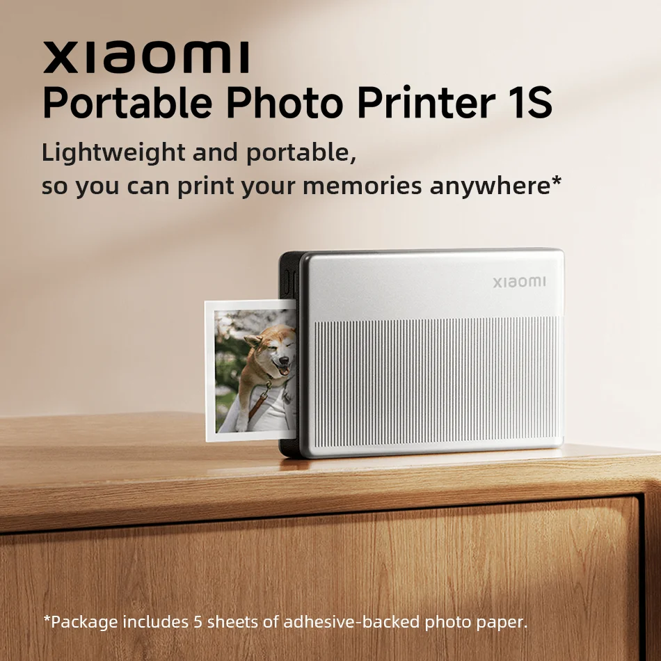「ポケモン限定」Xiaomi ピカチュウポータブルフォト スマホプリンター Xiaomi NEW Mijia Pocket Photo Printer 1S Photo Printing