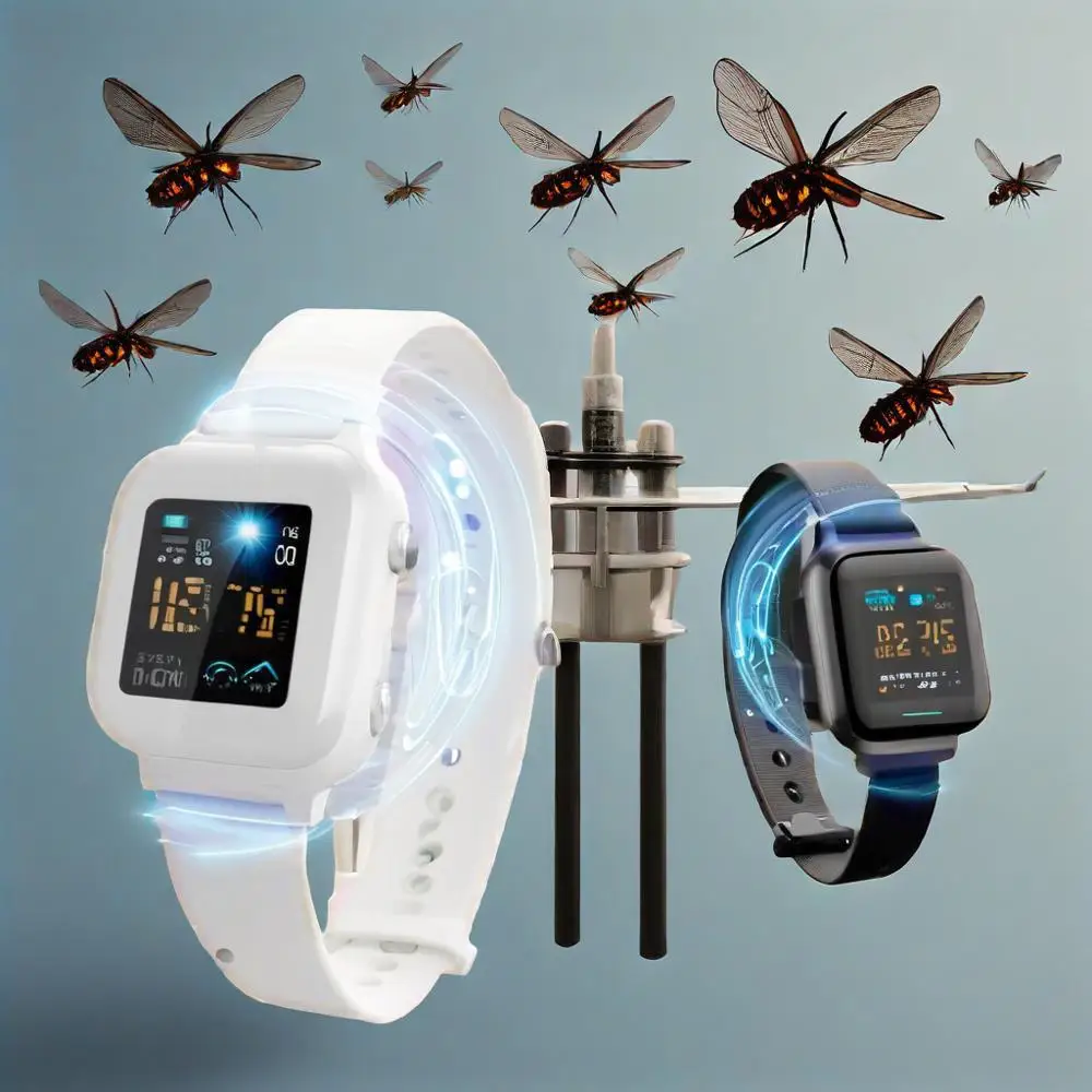 Ultrasonator Anti Mosquito Watch Adult Kids Repellent Bracelet Killer Pest Insect Drive Wristband USB Charging Watch Repellents