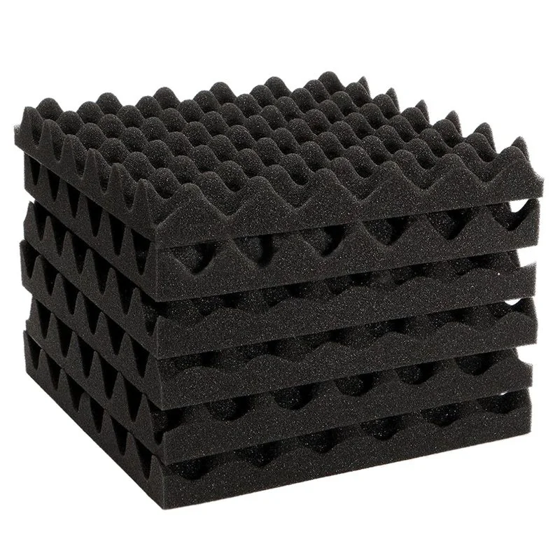Promotion! 6pcs 30x30x4cm Soundproofing Acoustic Foam Tiles Noise Sound-absorbing |