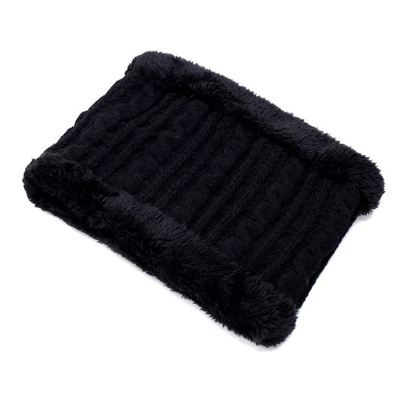 Neck Warmer Knitted Ski Bibs Hat Winter Snow Sport Snowmobile Men Ladies Beanie Skullies Beanies Thicken Plus Velvet Scarf Mask