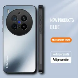 Shockproof Armor Frosted Case with Camera Protective Cover for Vivo X300 (Blue)