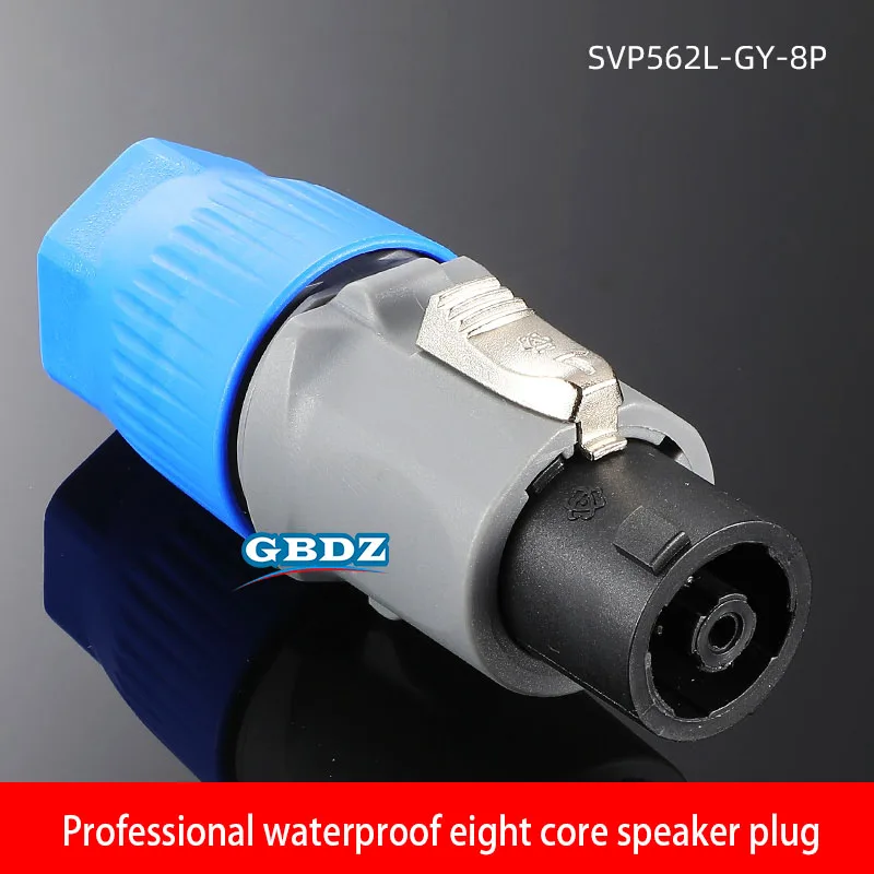 4/8-polige Audio-Lautsprecher-Kabelanschlüsse, 4-poliger Audio-Ohm-Kopf, professioneller wasserdichter 8-poliger Lautsprecherstecker, Twist Lock SVP562L-GY-8P – Detail 9