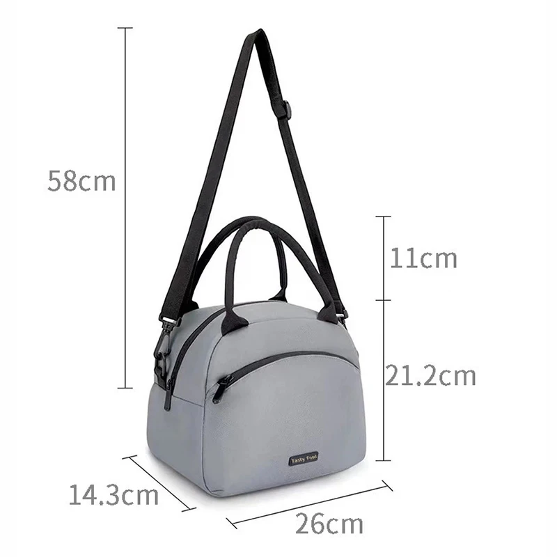 1pcs 방수 점심 가방 열 쿨러 사무실 식사 야외 캠핑 피크닉 절연 내구성 핸드백 운반 보관 상자