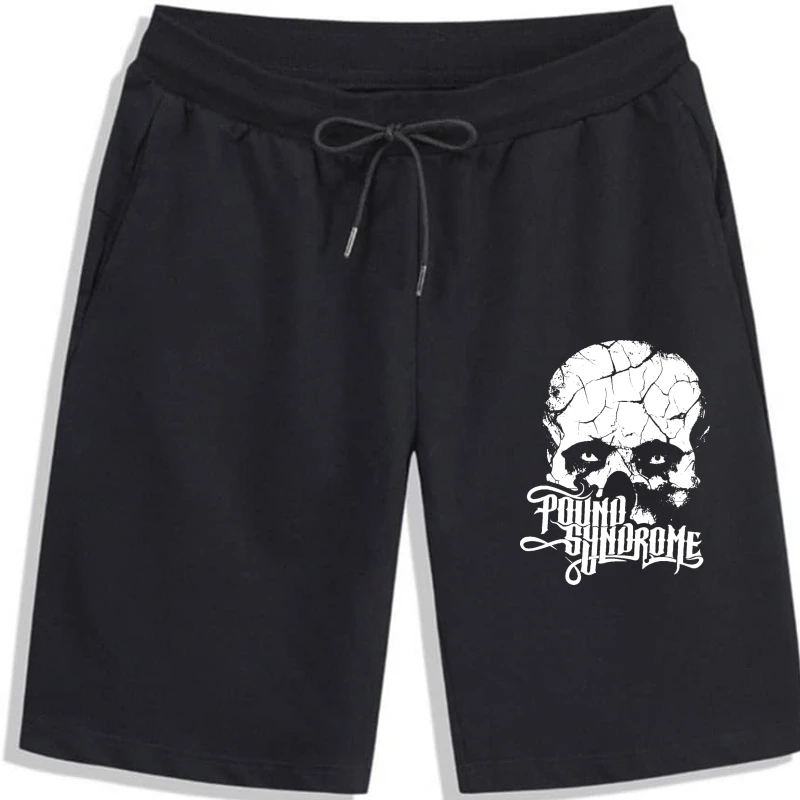Шорты Унисекс «синдром фунта», рэп Hopsin, с принтом, Средние черные, 2015