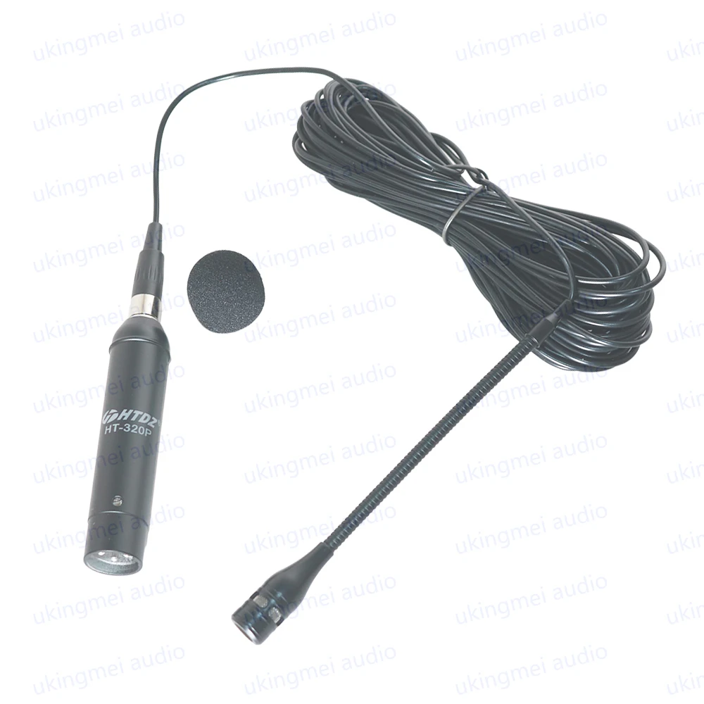 Instrument Microphone for Violin Acoustic Guitar with Scalable Adjustment Clamp Cardioid Microphone TA4F for Shure Transmitter